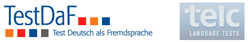 Logo of TestDaF and telc exams